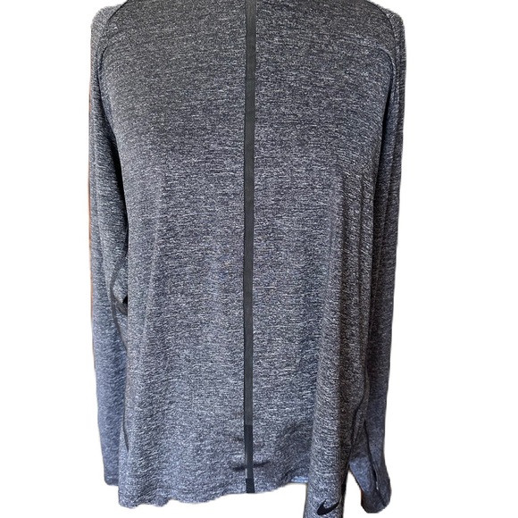 Nike  Pro Hypercool Gray Crew Neck Long Sleeve Mesh Top  size XL - Picture 3 of 12